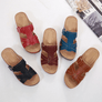 2020 Women Flat Wedges Sandals Buckle Strap Wedges Shoes