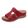 2020 Women Flat Wedges Sandals Buckle Strap Wedges Shoes