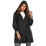 2020 RAINCOAT WOMEN LONG HOODED TRENCH COATS LINED WINDBREAKER TRAVEL JACKET