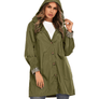 2020 RAINCOAT WOMEN LONG HOODED TRENCH COATS LINED WINDBREAKER TRAVEL JACKET