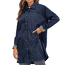 2020 RAINCOAT WOMEN LONG HOODED TRENCH COATS LINED WINDBREAKER TRAVEL JACKET