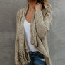 Women Knitted Warm Sweater Long-sleeve Tassel Fringe Cardigan Coats