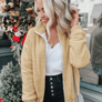 2020 Women's Long Sleeve Collarless Zipper Coats