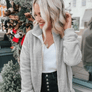 2020 Women's Long Sleeve Collarless Zipper Coats