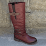 ðWomen's Vintage Leather Zipper High Boots