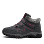Women's winter thermal villi leather platform fashion high top boots