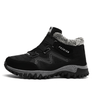 Women's winter thermal villi leather platform fashion high top boots