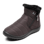 Women Winter Anti-Slip Fur Lined Waterproof Zipper Outdoor Booties