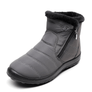 Women Winter Anti-Slip Fur Lined Waterproof Zipper Outdoor Booties