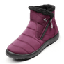 Women Winter Anti-Slip Fur Lined Waterproof Zipper Outdoor Booties