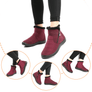 Women Winter Anti-Slip Fur Lined Waterproof Zipper Outdoor Booties