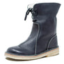 Womens Leather Booties Winter Snow Casual Boots