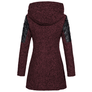 Women Winter Long Sleeve Fleece Hooded Zipper Coats