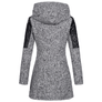 Women Winter Long Sleeve Fleece Hooded Zipper Coats