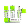 USB Rechargeable AA Battery 1450mAh/PC 2PCs Per Pack - MekMart