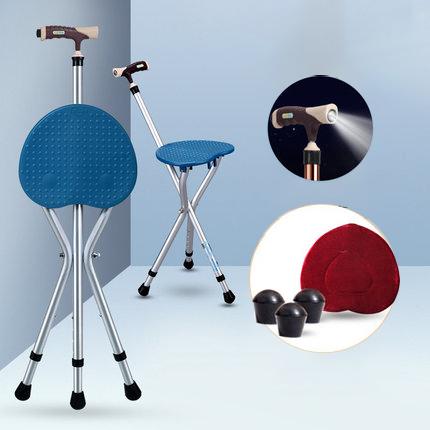 Multi-function cane crutch stool - MekMart