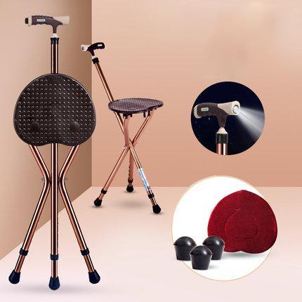 Multi-function cane crutch stool - MekMart