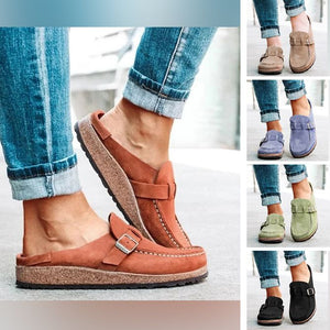 2020 New Plus Size Casual Women Loafers Retro Shoes Slip On Ladies Comfort Sole