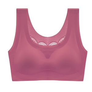 Large size vest-style seamless bra