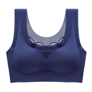 Large size vest-style seamless bra