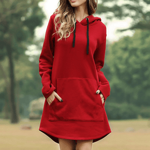 2020 Long-sleeve Hoodie solid color sweater with loose pockets