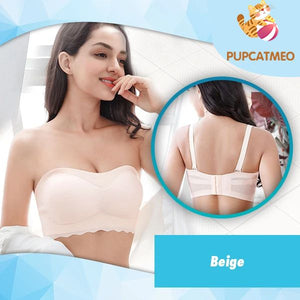 Plus Size Smooth Seamless Invisible Full Coverage Wireless Minimizer Strapless Bra