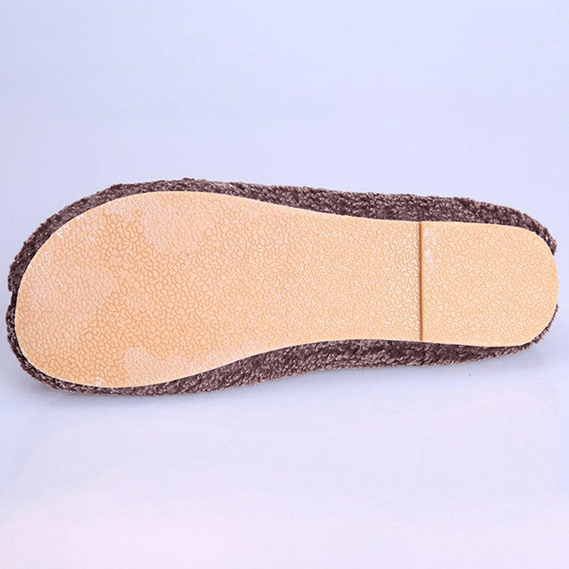 WOMEN SOFT CURLY PLUSH SLIP ON WARM LOAFERS