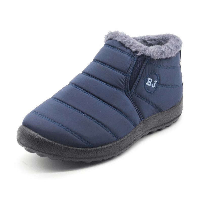 WOMEN COMFY WATERPROOF WOOL ANKLE BOOTS