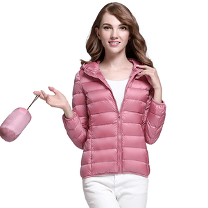 Long Sleeve Hooded Lightweight Zipper Parkas