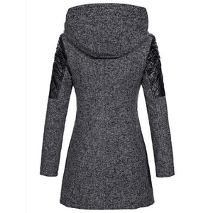 Women Winter Long Sleeve Fleece Hooded Zipper Coats