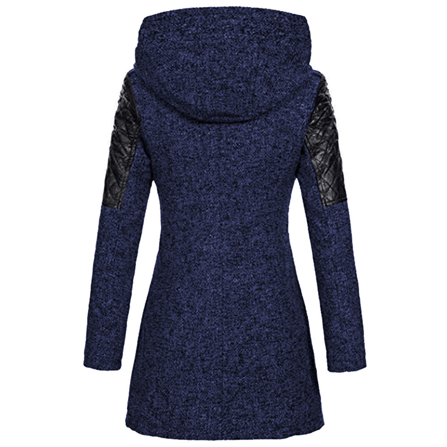 Women Winter Long Sleeve Fleece Hooded Zipper Coats