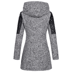 Women Winter Long Sleeve Fleece Hooded Zipper Coats