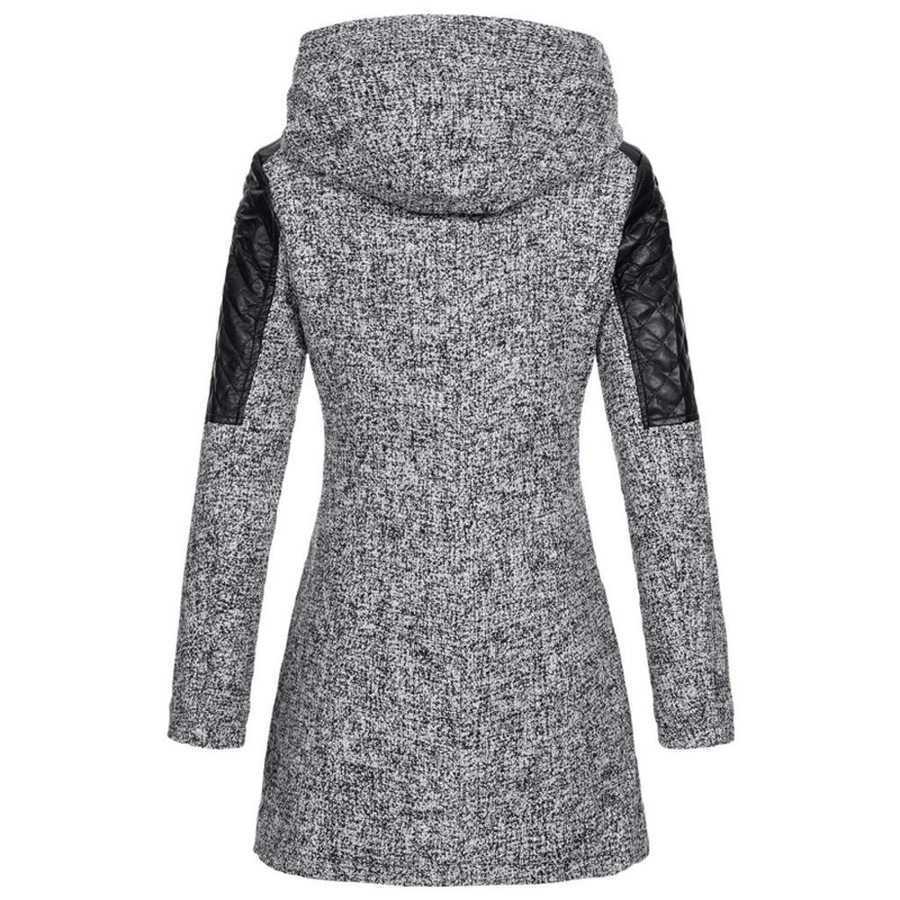 Women Winter Long Sleeve Fleece Hooded Zipper Coats
