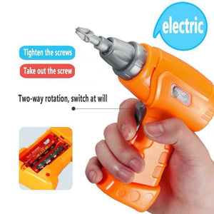 Children's electric drill assembly toy