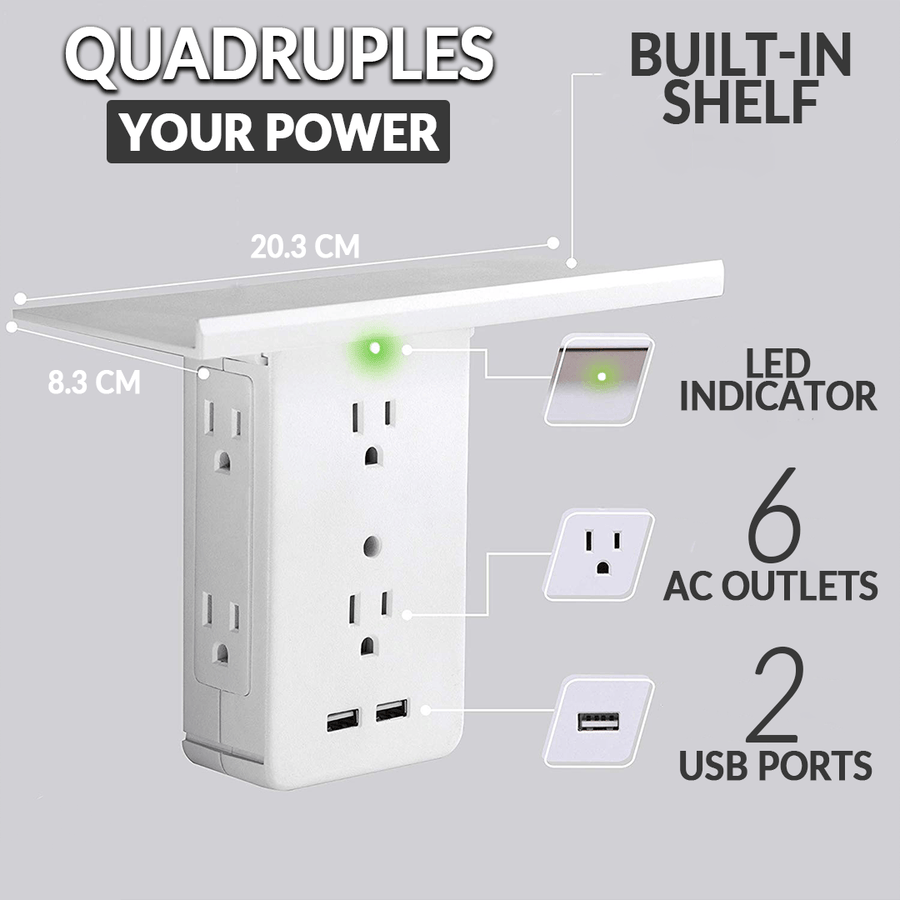 8-IN-1 Socket Shelf