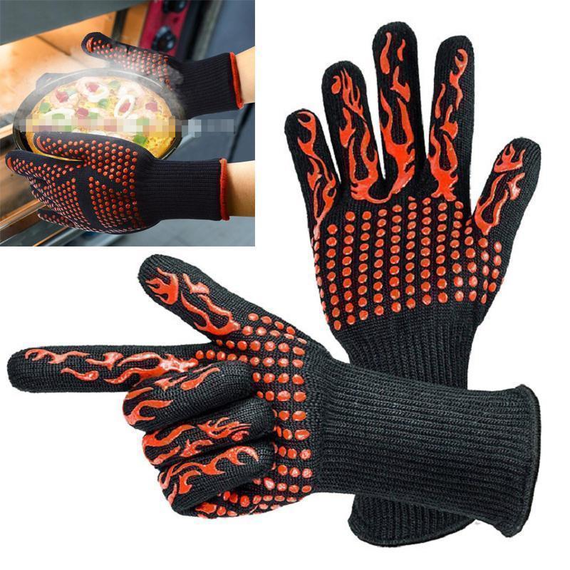 932℉(500℃) Extreme Heat Resistant BBQ Fireproof Gloves