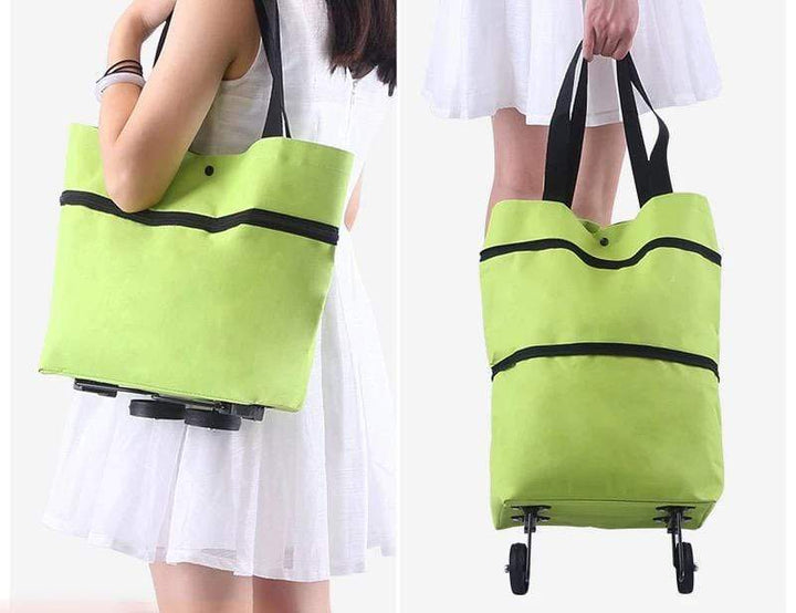 Shopping bag folding green bag - MekMart