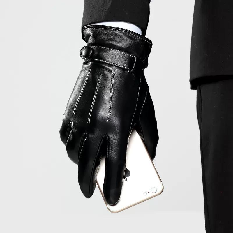 Winter men's touch screen plush gloves - MekMart