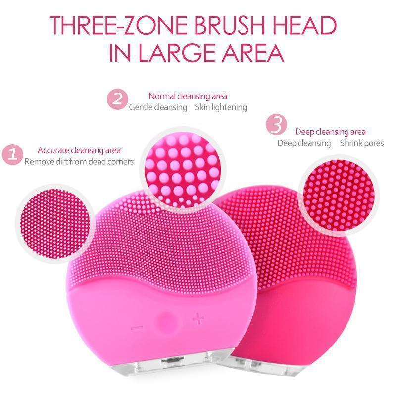 Electric Silicone Facial Cleansing Brush - MekMart