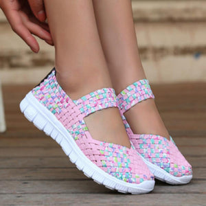 Hand-woven Breathable Women Shoes