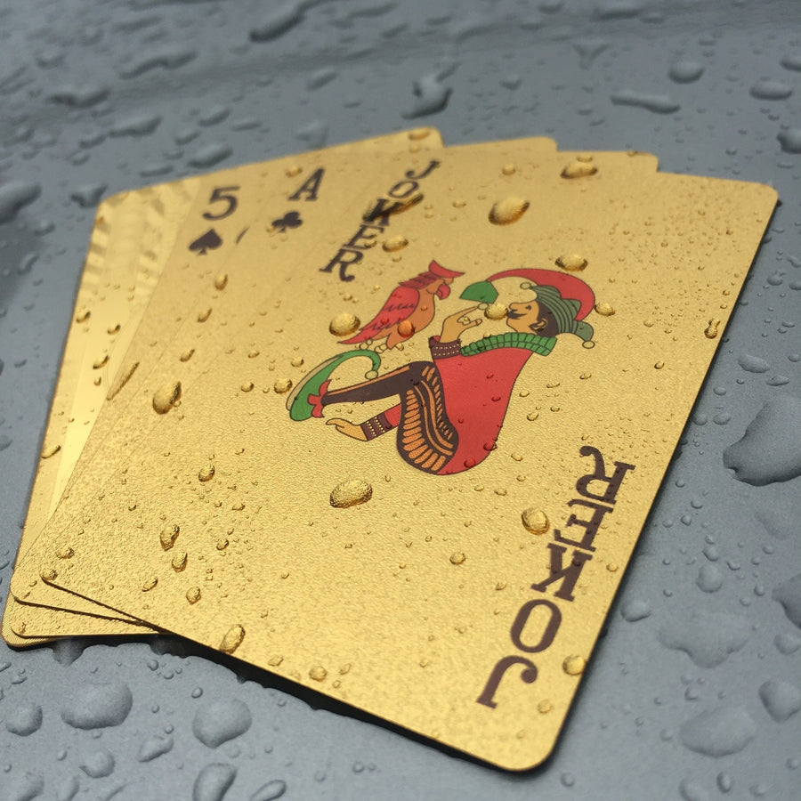 Luxury 24K Gold Foil Poker Playing Cards - MekMart