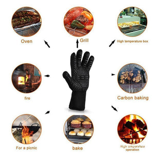 932℉(500℃) Extreme Heat Resistant BBQ Fireproof Gloves