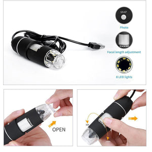 Domom® USB Digital Microscope LED PC-Connectable Digital - MekMart