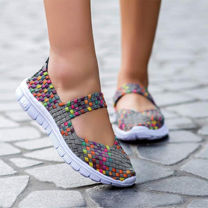 Hand-woven Breathable Women Shoes