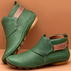 Women Comfy Daily Adjustable Leather Booties