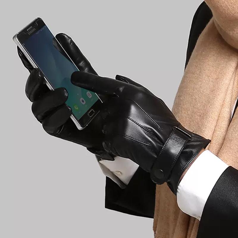 Winter men's touch screen plush gloves - MekMart