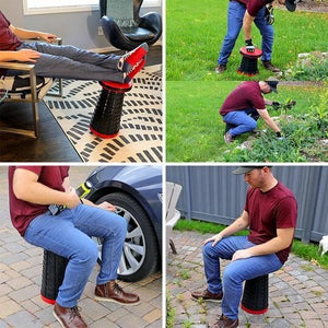 INCREDIBLE COLLAPSING STOOL - EXTREME RETRACTABLE CAMPING CHAIR - MekMart