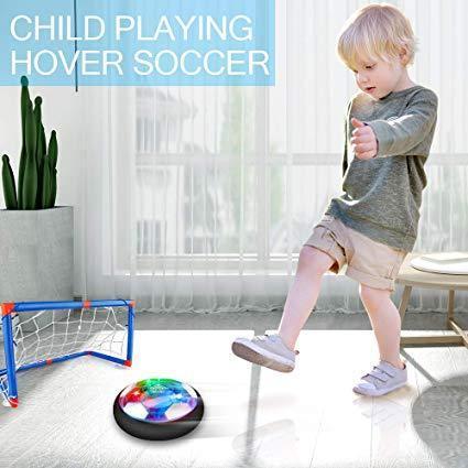 Upgraded LED Hover Soccer with 2 Goals for Kid's Indoor Playing - MekMart