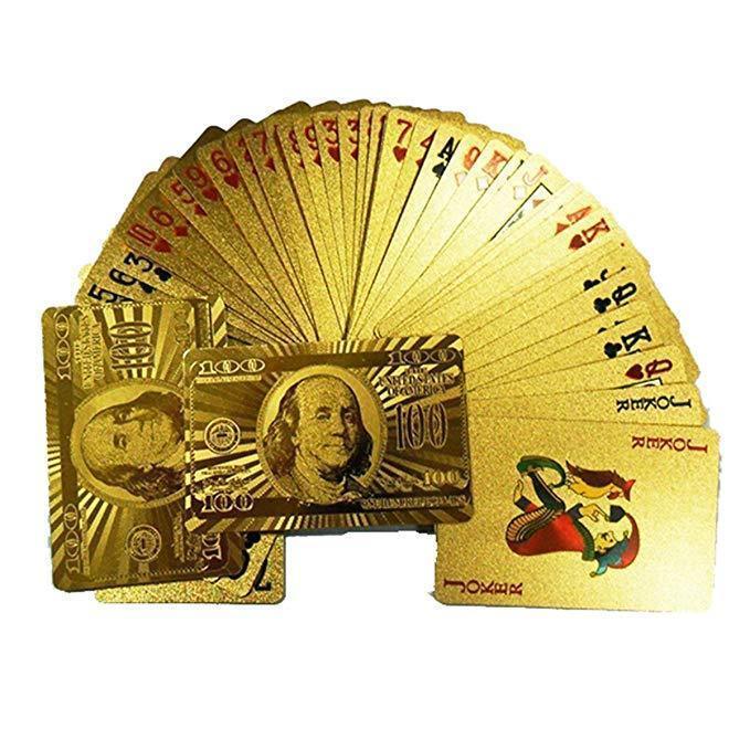 Luxury 24K Gold Foil Poker Playing Cards - MekMart