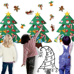 Kids DIY felt Christmas Tree Xmas Home Decoration 6 Types - MekMart